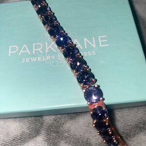 Park Lane Amethyst-Toned Impression Bracelet set in Rose Gold